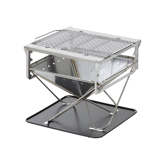 SNOW PEAK TAKIBI CAMPFIRE AND GRILL SET!